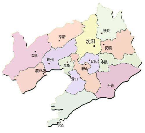 也是东北及内蒙剐陆行政区划图; 大连市内行政区划图; 辽宁简介