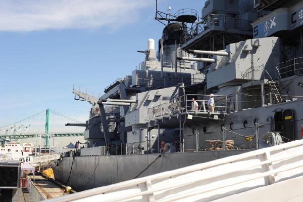 衣阿华号战列舰,亲自拍摄