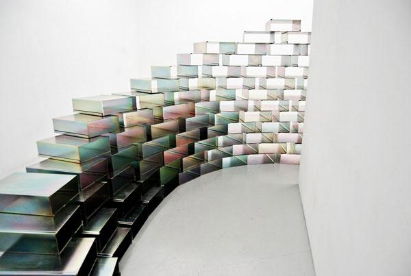 装置艺术:obu磁力钢块装置 - 创意画报|创意生活,手工制作 - 哇.