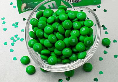 绿色新年糖果