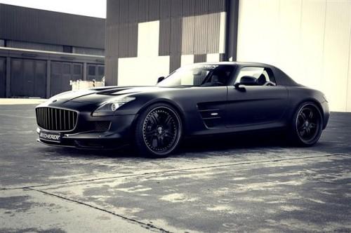 奔驰sls amg 磨砂黑