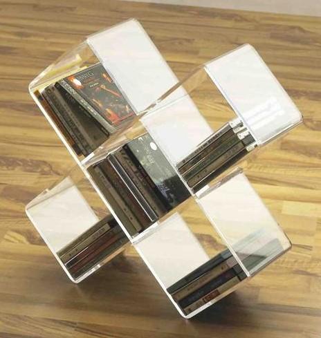 简约透明 水晶质感亚克力cd架