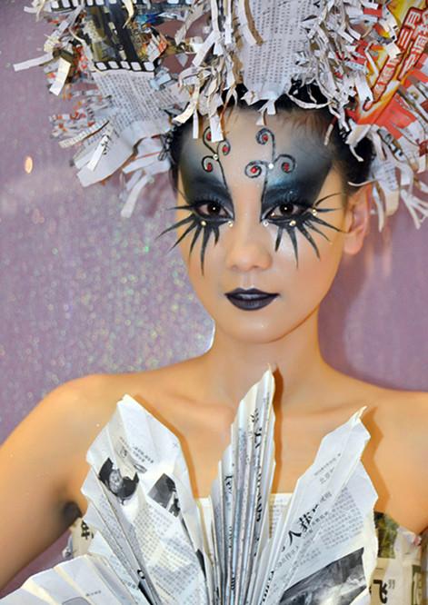 艾薇艾化妆学校学员经典作品之"环保精灵"