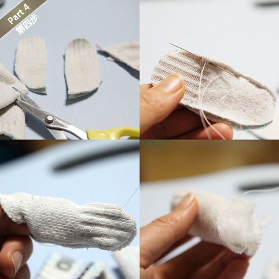 diy袜子娃娃,袜子小狗狗的制作方法图解