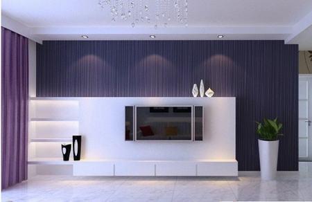 时尚简洁的电视背景墙,喜欢简单的童鞋不错的选择.