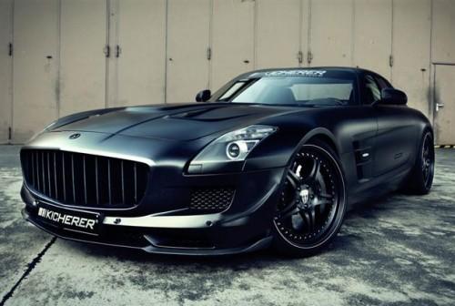 奔驰sls amg 磨砂黑