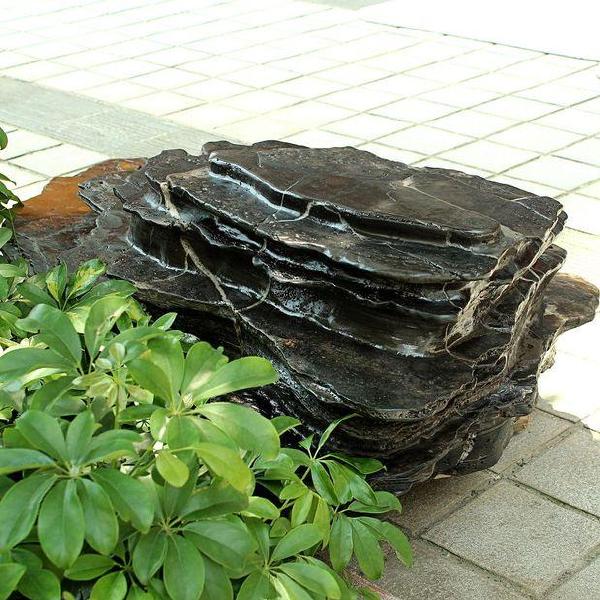 广西奇石观赏石 来宾水冲石茶台 步步高升yws1109