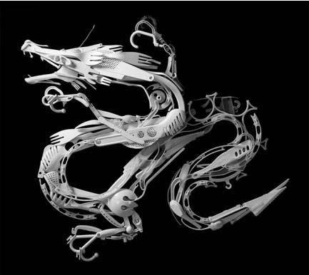 废物总动员01:【欣赏】sayaka ganz具有机械未来感的雕塑