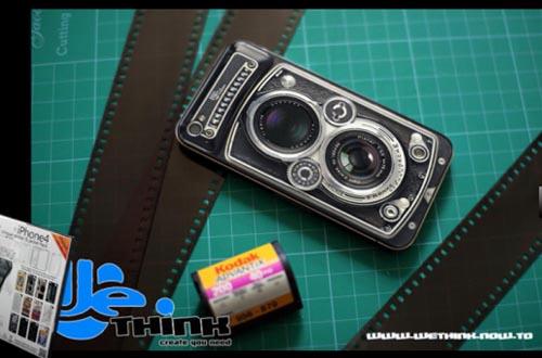 iphone4 复古相机贴纸