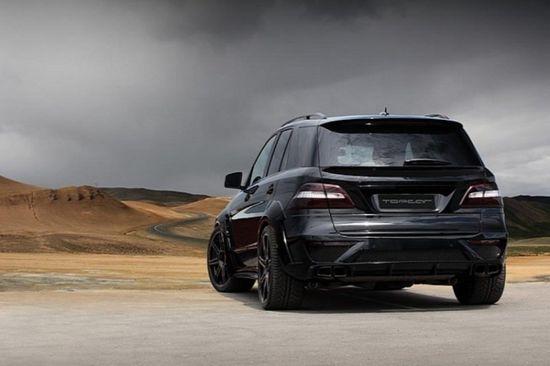 黑色炼狱 俄罗斯推奔驰ml63 amg外观改装