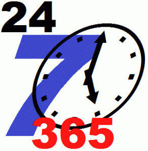 全年无休 24/7/365