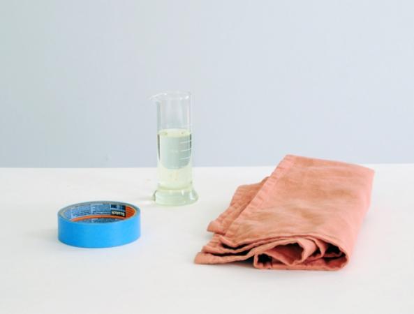 用漂白水自制樱花渐变色抱枕